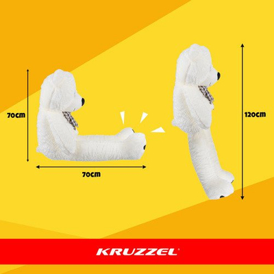 Ari pellushi Kruzzel 26091, 140cm, i butë, krem