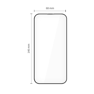 Xham mbrojtës Tech-Protect Quick Set+ për iPhone 17 Pro, set 2 copë, xham 9H, i zi