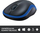 Maus Logitech M185, wireless, USB, i zi dhe i kaltërt