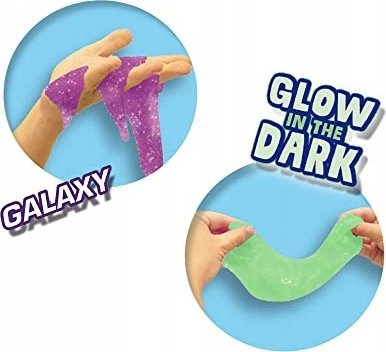 Lodër slime Glow in the Dark, set 2x120g, që ndrit në errësirë