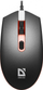 Maus gaming Defender MB-986, me kabllo, ndriçim LED, i zi