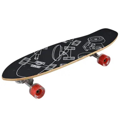 Skateboard, zezë me detaje të bardha. UNIMIKS