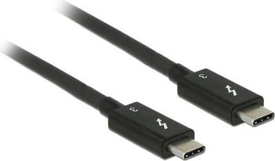 Kabllo Delock Thunderbolt - Thunderbolt USB, 0.5m, e zezë