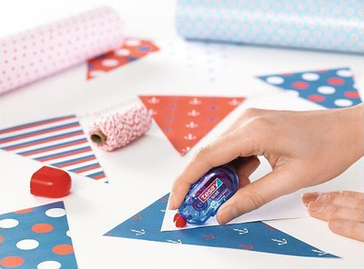 Shirit ngjitës Tesa 59820 Mini Glue, 5mm x 6m, për karton dhe letër, paketë 2 copë