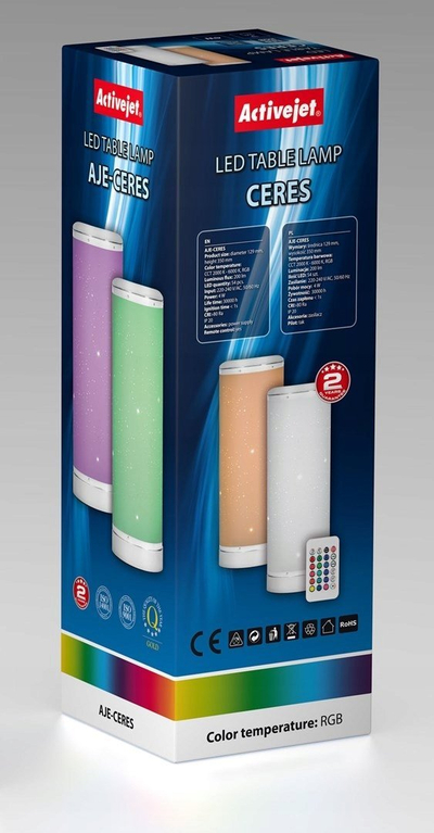 Ламба за маса Activejet AJE-CERES, LED RGB, 200lm, повеќебојна