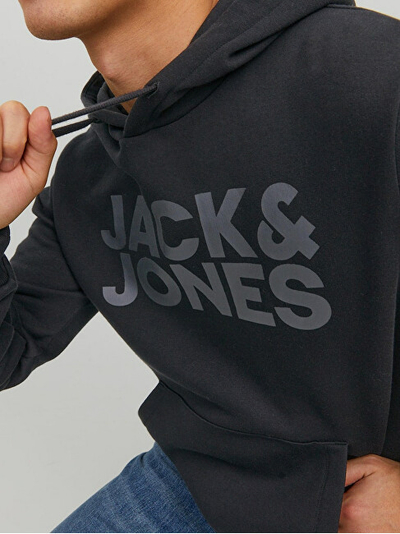 Duks Jack&Jones JJECORP Regular Fit 12152840 Black/Large Prin