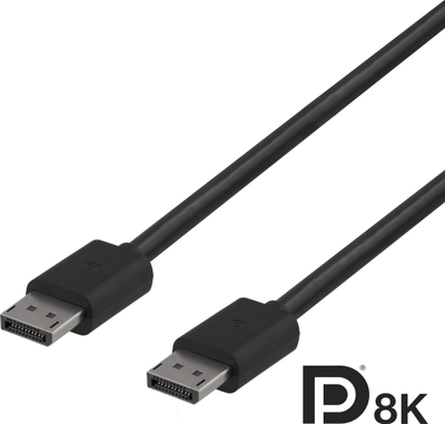 Kabllo video Xavax 00110016, DisplayPort 1.4, 3m, e zezë