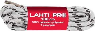 Lidhëse këpucësh Lahti Pro, 150cm, 10 palë, hirtë / zi