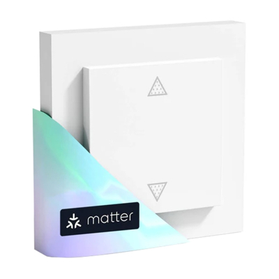 Ndërprerës rolete Meross MRS105, smart Matter, montim në mur, i bardhë