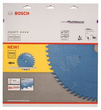 Teh sharre Bosch Expert for Multi Material 2608642529, 305mm, 96 dhëmbë, gri
