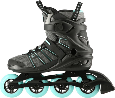 Rolat inlajn Nils Extreme NA14217, rrota 80 mm, madhësia 39, gri me mint