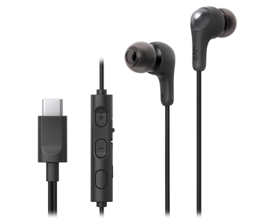 Слушалки во уво JVC HA-FR9UCBU, со микрофон, со кабел, црни