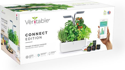 Saksia inteligjente Véritable Potager Connect, LED, ujitje automatike, Moonlight Gold
