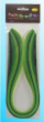 Shirita quilling pa markë, 3mm x 50cm, 100 copë, jeshile