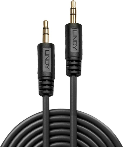 Kabllo audio Lindy 35641, Jack 3.5mm në Jack 3.5mm, 1m, e zezë