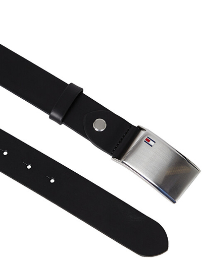 Rrip për meshkuj Tommy Hilfiger, 95cm, i zi/argjendtë