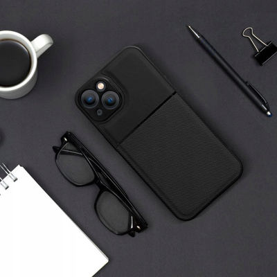 Futrollë Noble për Xiaomi Redmi Note 14 5G, mbrojtëse silikoni, e zezë