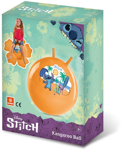 Топ за скокање Mondo Kangaroo Hopper Ball Stitch, со држачи, сина