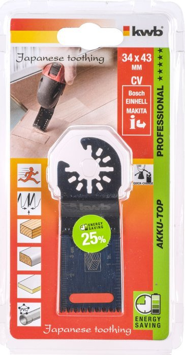 Teh për multivegël Einhell 49709194, 34x43mm, për me pre dru edhe plastike