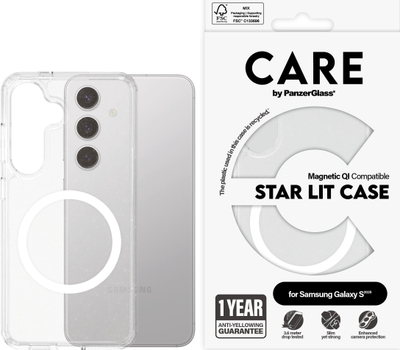 Mbulesë telefoni CARE by PanzerGlass Urban Combat, TPU PC, e bardhë Star Illuminated