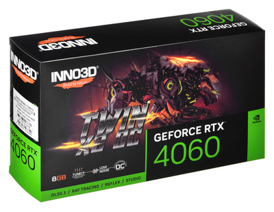 Графичка картичка Inno3D GeForce RTX 4060 X2 OC, 8GB, GDDR6, црна