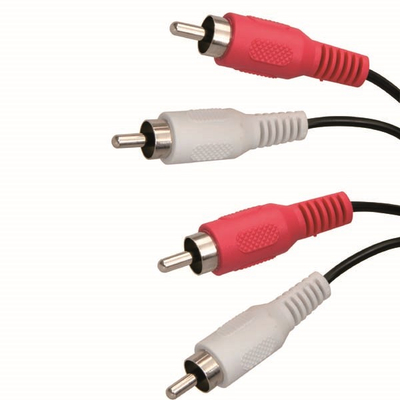 Kabllo audio RCA 2x mashkull me 2x mashkull, 5m, e zezë