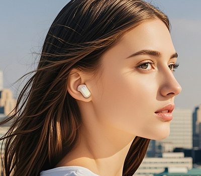 Безжични слушалки Hoco EQ20 Rhyme, Bluetooth 5.4, ANC, бели
