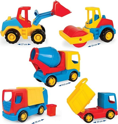 Kamion lodër Wader Tech Truck 35311, 26cm, plehra shumëngjyrësh