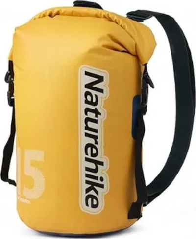 Çantë uji Naturehike CNK2300BS017, 15L, PVC, e verdhë, ujërezistente