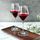 Set gota vere të kuqe Krosno Ray, 375 ml, xham Crystalline, 4 copë