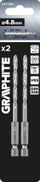 Set gërryerësh për hekur Graphite, 4.8 mm, bisht gjashtëkëndor, 2 copë