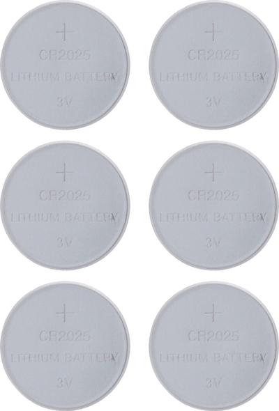 Bateri litium InLine CR2025, 3V, paketim 6 copë, 150mAh