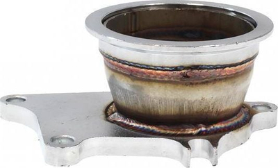 Flanxhë downpipe TurboWorks T3 T4, çelik inoksi, 75mm
