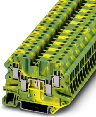 Bllok tokëzimi Phoenix Contact UT 4 QUATTRO PE, 4 dalje, 0.14 6mm², jeshile verdhë