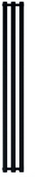 Radiator vertikal për banjo Aquafrom Asami GRL G A 1500X242 C, 1500x242mm, 312W, i zi