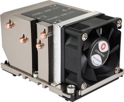 Ftohës procesori Dynatron B5 për Intel 3647 Narrow ILM, me ventilator aktiv