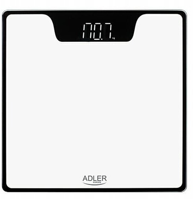 Peshore banjoje Adler AD 8174, deri 180 kg, ekran LED, e bardhë
