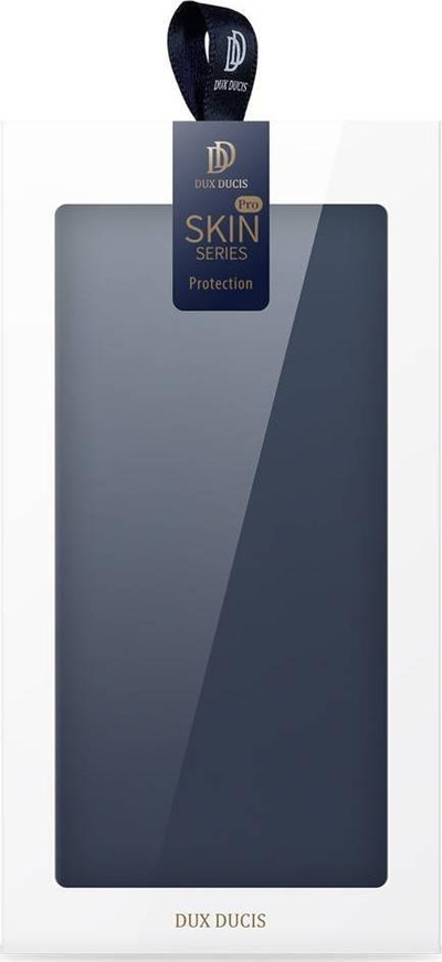 Mbulesë telefoni Dux Ducis Skin Pro Series për Xiaomi 12 Pro, lëkurë PU, me stand dhe xhep kartash, blu e errët