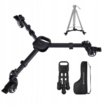 Pllakë shpeçmontuese K&amp;F Concept Quick Release Plate, mban peshë të madhe, për tripod, e zezë