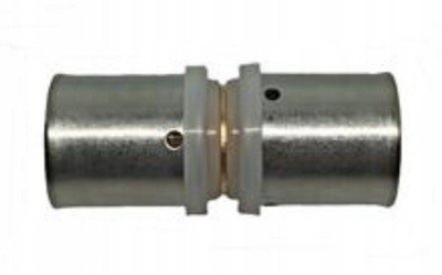 Fiting i drejtë PEX Raksa Z1-2525-1Z, press-fit, 25x25 mm, metalik