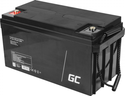 Bateri AGM Green Cell VRLA, 12V, 65Ah, e zezë