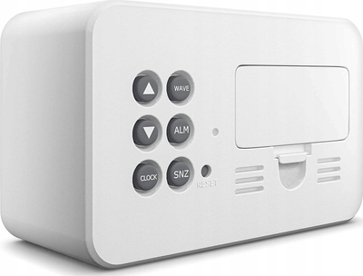 Termometër digjital Mebus 51461, LCD 2 rreshta, °C dhe °F, i bardhë