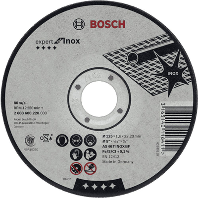 Disk prerës Bosch Expert 2608600094, 125mm, për inoks dhe hekur
