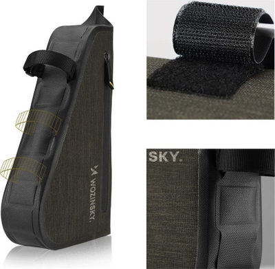 Çantë kornize biçiklete Wozinsky WBB15BK, 8L, gri