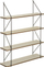 Rafte muri Atmosphera Iris, 4 nivele, metal dhe MDF, beige