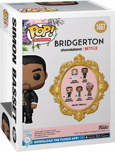 Figurë vinili Funko Pop Bridgerton Simon Basset 1467, për koleksion, shumëngjyrëshe