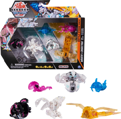 Set lojrash Bakugan Battle Strike Wrath, S4, shumëngjyrësh