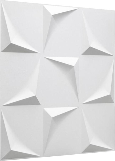 Panele muri 3D WallArt GA-WA28 Beau, set me 24 copa, të bardha