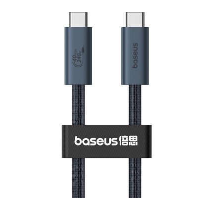 Kabllo USB Baseus USB C në USB C, 1m, 240W, e zezë