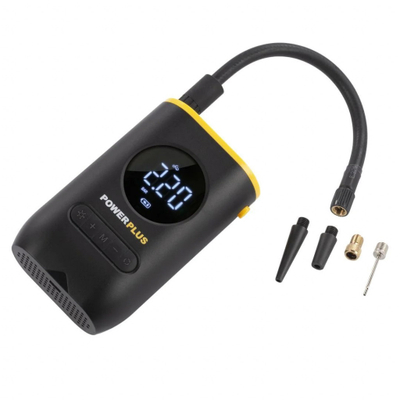 Компресор без кабел Powerplus POWX1710, 8V, 2Ah, портокалов